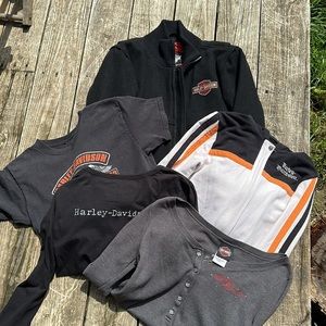 Harley Davidson XS LOT jackets shirts